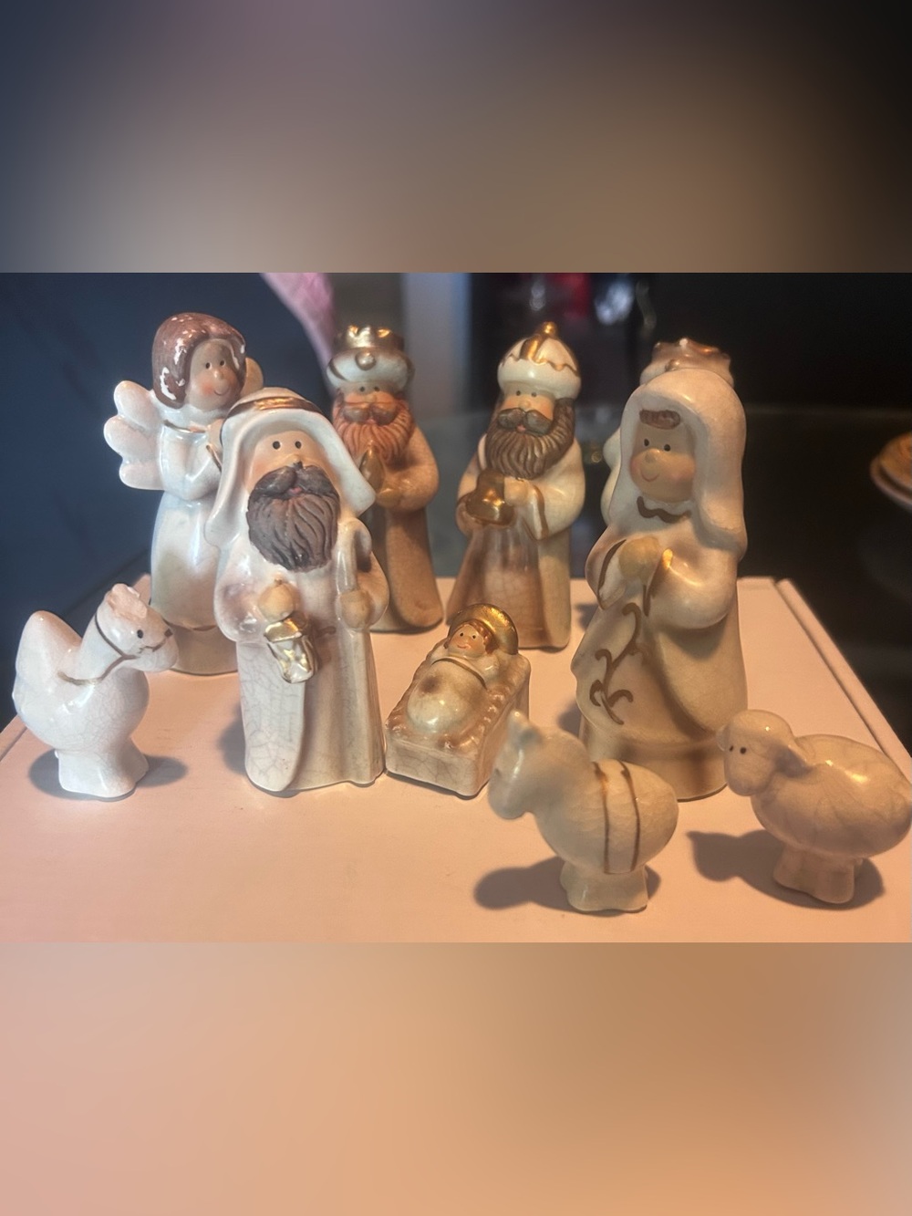 Stone Nativity Set !